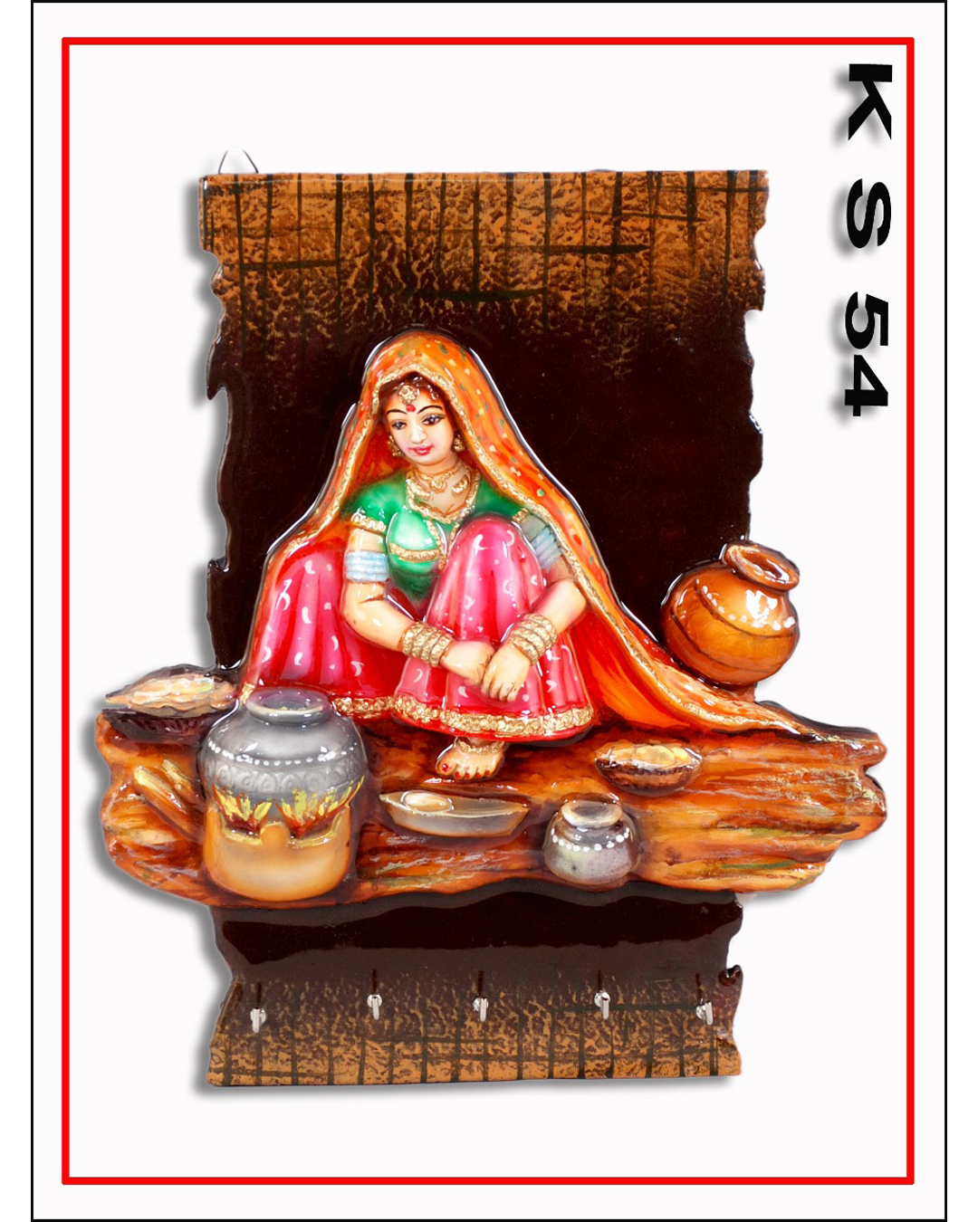Riddhi Siddhi Art Creations - Detailed Woman Grinding Grain Portrait Mural